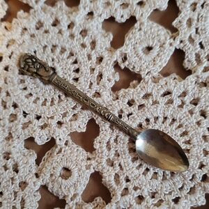 Decorative Alpaca Silver Souvenir Spoon
